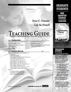 Teaching for Comprehending and Fluency One Quarter College Course Student Study Guide