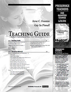 Teaching for Comprehending and Fluency Teachers One Quarter Study Guide