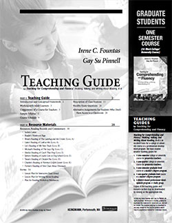 Teaching for Comprehending and Fluency One Semester Course Student Study Guide